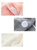 Microfiber Hair Dry Wrap Drying Towels Care Cap Wrapped Bath Caps Button Original Magic Instant Women Super Absorbent Quick-Drying H-0085