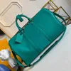 32 kleuren weekendtas groen blauw roze ontwerpers tassen 50 45 handtas reistas geninue leer patroon bagage duffel tote bask305D