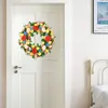 装飾的な花の花輪のハンガーの装飾イースターエッグドア卵ガーランド36x36x9cmホームウォールパーティー供給PVCぶら下がってシミュレーションの花