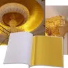 9 * 9см Art Craft Design Paper Gooding Imitation Gold Щепка медная фольга бумаги для фольги DIY ремесло декора листьев листьев 100shiets / set