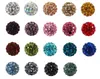 Contas soltas Jóias 10 mm Mista Micro Pave Cz Bola de Discoteca Cristal Shamballa Conta Pulseira Colar Contas.Sec Estoque de Atacado Mixed Drop Deli