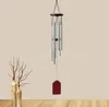 Carillons éoliens Antique Bois Massif Métal Aluminium 6 Tube Windchime Pendentif Chapelle Cloches Maison Ornement Aeolian DD005