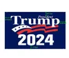 Blue Black Donald Trump Flags 3x5 FT 2024 Re-избранный Возьмите Америку Назад Флаг с латунными Втулка Патриотическое Открытое Открытое Знамя для внутреннего Отражателя