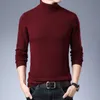 Turtleneck Men Cashmere Bomull Blanda Pullover Jumper 2021 Höst Winter Vetement Homme Ropa Hombre Pull Hiver Sweater Y0907