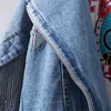 Старинные джинсы среди джинсов джинсы пальто женские верхняя одежда Осенняя мода цепь кисточек джинсовые куртки женские хареджуку чаатера mujer 211014