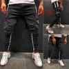 Men Skinny Jeans Ripped Destroyed Frayed Slim Fit Pant Denim s Long Trouser 210723
