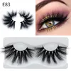 100% Real Mink Eyelashes 6d 25mm Makeup Lash Mjuk naturlig lång Tjock Dramatisk Fake Eyelash Extension Ögonfransar Skönhetsverktyg