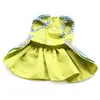 Armi store Flower Pattern Dog Dresses Princess Dress Dogs 6071055 Pet Supplies Dress Hat Panties Leash 1set 210401