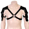 Belts Adjustable Sex Cosplay Costumes Sexy Women Mature Men Gentleman Leather Body Chest Harness Belt Punk Fancy Clothing Accessor2182419