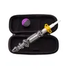 Headshop214 NC011 HOOFAH DAB BONG PORTABLE CASE SILICON JAR VAX TOOL 10mm 14mm Quartz Banger Nail Glass Water Pipes Rökning Handrör