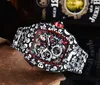 Designer Watches Riccha Mill Top Version Skeleton Dial All Fiber Pattern Case Sapphire Mens Watches Rubber Designer Sport Watches XX8H6