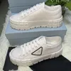 Designer Dam Nylon Casual Skor Gabardine Classic Canvas Sneakers Brand Wheel Lady Stylist Trainers Mode Plattform Solid Heighten Shoe