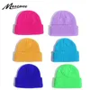 Caps & Hats Short Melon Leather Hat Knitted Dome Watermelon Woolen Beanie Ingot Knitting Cap Keep Warm In Autumn And Winter 2021