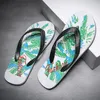 Pantoufles Camouflage Coconut Beach Summer Cartoon Tongs pour hommes Accueil Antidérapant Haute Qualité Sandales de loisirs intérieures et extérieures