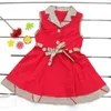 Girl's Dresses Clothes Kids Sleeveless Baby Girl Dress Plaid Children Clothing270T
