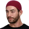 Ethnic Clothing Winter Knitted Muslim Men Prayer Hats Warm Male Beanies Cap Islamic Ramadan Jewish Kippah Homme Hat Men's Wrap Head