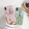 Cute Star Bow Hanger Silicone Pink Case voor iPhone 12 11 Promax x XR Max 6s 7 8 Plus voor Samsung S21 S20 S10 Note20 Ultra Candy Cover