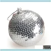 Decoratie -evenement Feestelijke feestbenodigdheden Home Garden1pcs 8cm Glitter Ball Kerst ornament Decor Balls Tree Hangers1 Drop Delivery 2021