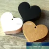 Heart Shaped White Black Brown Kraft Paper Tags Gardening Labels DIY Wedding Note Blank Craft Gift Tag 6.5*5cm 100pcs/lot