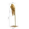 Nordic Resina Criativa Simulada Animal Lucky Parrot Papagaio Artesanato Ornaments Ouro Modern Home Decoração Decoração Figurinhas Presente 210607