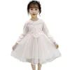 Girls Princess Robe Mesh pour Fille Dentelle Enfants Costume 6 8 10 12 14 210528