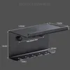 Tandborste rackhållare SUS304 rostfritt stål svart tvålhylla väggmonterad förvaringshylla nagelbad produkt205050