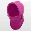 Unisexe Polar Fleece Hood Hat Casual Beanie Warm Hairy Snow Cap avec masque Fashion Windproof Cycling Bomber Hats pour Unisexe 9.22 Y21111