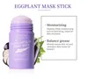Máscara de Argila Sólida de Chá Verde Vara Limpeza Facial Controle de Oleosidade Purificante Anti Acne Máscaras de Lama de Berinjela Rosa Rosa 40g