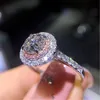 Gemstone Women Diamond Ring Right Cyrstal Обручальные обручальные кольца группы украшения Will Will и Sandy Gift