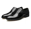 Hommes Oxford imprime Style classique chaussures habillées en cuir noir Orange à lacets mode formelle affaires