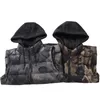 Plus Size Mens Work Vests Windbreaker Jacket Without Sleeves Outdoors Hooded Male Travel Vest Camouflage Waistcoat For Men Men's Stra22