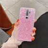 Clear Crystal Glitter Telefon Fodraler för Huawei P40 Pro P30 Lite Honor 50 30 Mate 40 30 20 Pro Nova 8 Pro 7 se 6 Y7A Y6P 2020 Cover