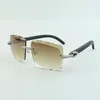 medium diamonds sunglasses 3524020 with black wooden temples and 58mm cut lens