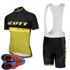 Scott Team Ropa Ciclismo Breathable Mens cyclisme à manches courtes Jersey Bib Shorts Set Summer Road Racing Clothing Outdoor Bicycle Uniform Sports Sost S210042091