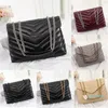 designer handbags square fat 2021 chain bag real leather women's bag large-capacity shoulder bags high quality quilted messenger bag