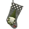 Chaussettes d'ornement de Noël d'anjule de 18 pouces Bas décor arbres décorations de fête Santa Design stockage