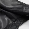 Giacca da donna in ecopelle PU allentata Primavera Autunno Giacche da motociclista in Turan Colletto in piumino Basic Cappotto nero Capispalla