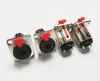 Audio Connectors, 3 Pole 1/4" 6.35mm Female Jack Panel Chassis Lock Socket Adapter Connector/5PCS