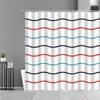 Shower Curtains Classic Black And White Plaid Decor Geometric Stripe Pattern Bathroom Curtain Waterproof Bath Screen Home Decors