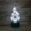 Sovrum ledde nighlight 3d nattljus smart telefonkontroll fotbollsbord lampa 16 färg fjärrdekoration fotboll fans födelsedagspresent5688760