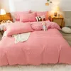 Zestawy pościeli mody kraciaste kołdry poduszki 4PCS kreskówka kołdra bliźniacza pełna single luksusowe łóżka łóżka