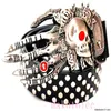 2021 low whole Cool men039s bullets rivet punk skull poker trend bullet Hip hop heavy metal style belts fashion gift 1931037