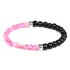 Mode 6MM Glänzende Perlen Armband Schwarz Rot Grün Gelb Grau Rosa Blau Frauen Perlen Elastische Armband Party Schmuck Geschenke