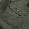 Camicia di cotone militare di grandi dimensioni 2021 Primavera Casual retrò Slim Fit con tasca manica lunga Vintage Streetwear con bottoni Top da uomo'2095