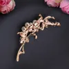 Mode coréenne argent plaqué broches de mariage bijoux simulé perle broche fleur collier cristal Hijab broches bijoux de mode
