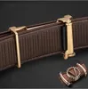 Men leather fashion personality young business leisure cowhide belt middle-aged smooth buckle A92873