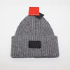 Homens Winter Beanie Marca Quente Gosquimes Europeu Americano Duplo-Camada Dobrado Malha Malha Mulheres Hat 7 Cores