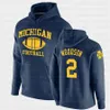 Мичиган Росомахи Чарльз Woodson Milton McAffrey Brady Hefley Kinnel Charbonnet Watson Mason Bush Mangyry Huchinson Футбол Пуловер Hoodie