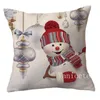 12 style Cartoon lovely Christmas PillowCase linen 45*45cm pillows covers home sofa cushion cover Home-Textiles Xmas decorations T9I001591