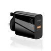 65 W GaN-Ladegerät Q3 und Typ-C PD Dual-USB-Wandladegerät für iPhone 13 Samsung S20